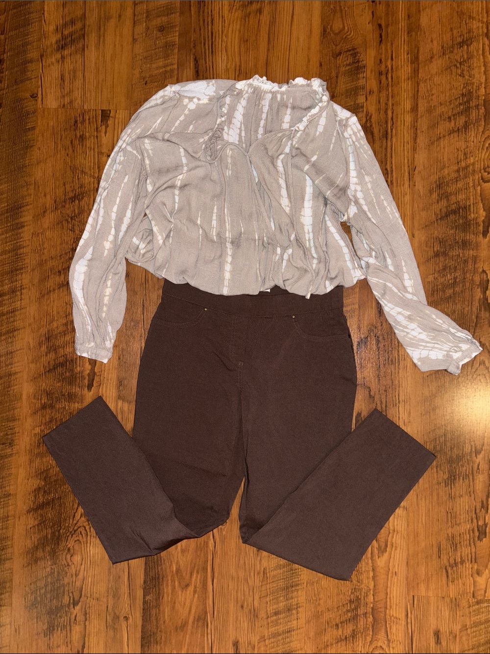 Women's Brown Stretch Ponte Pants - Comfortable Everyday Fit